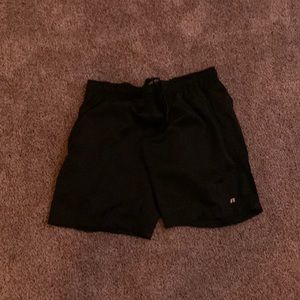 Mens black russell athletic shorts